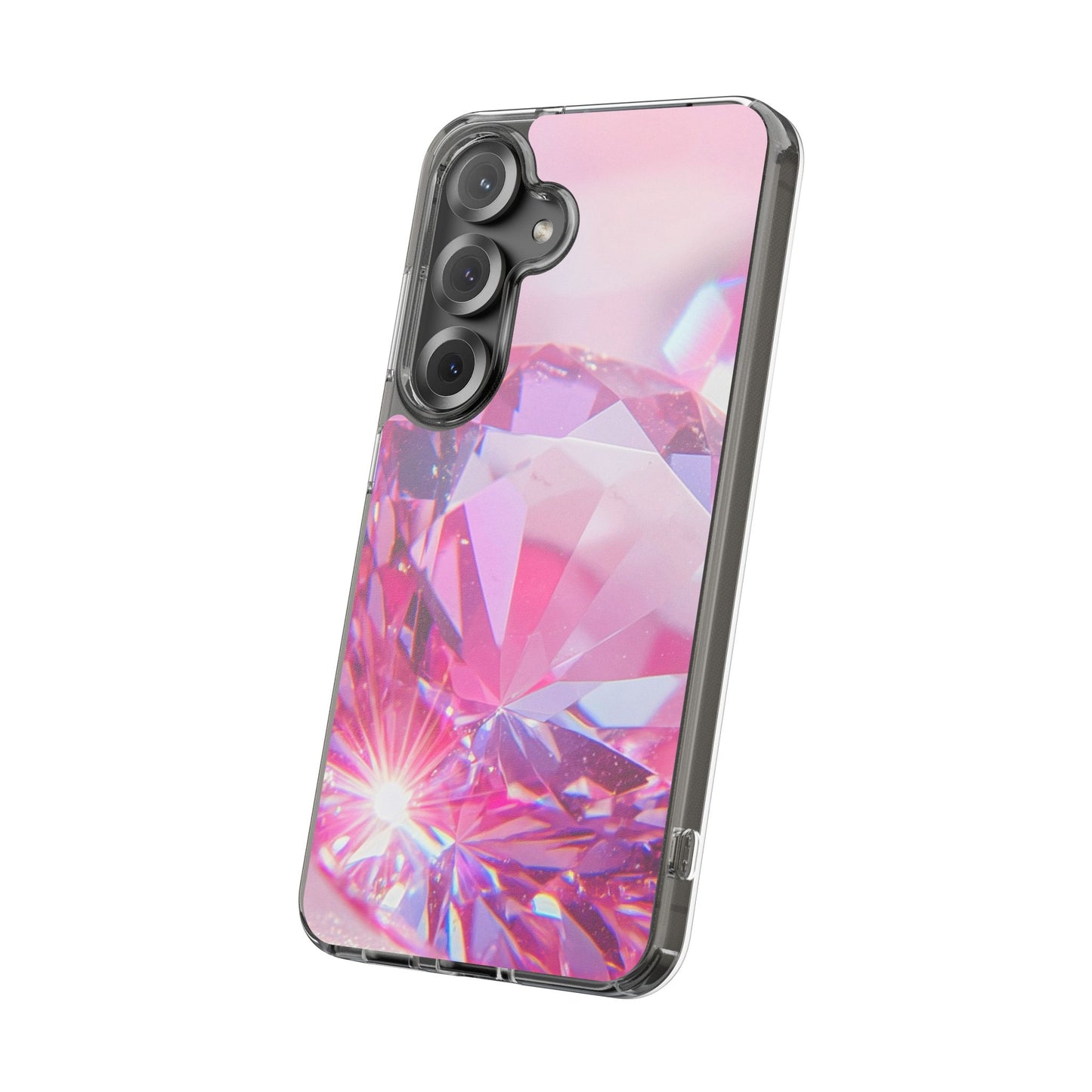 Clear Phone Case – Pink Ice