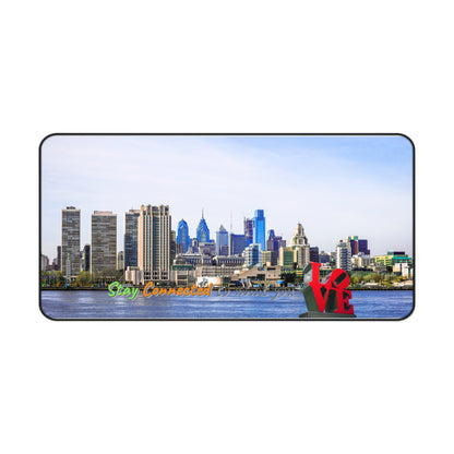 Neoprene Desk Mat – Non-Slip Philly Skyline Workspace Upgrade