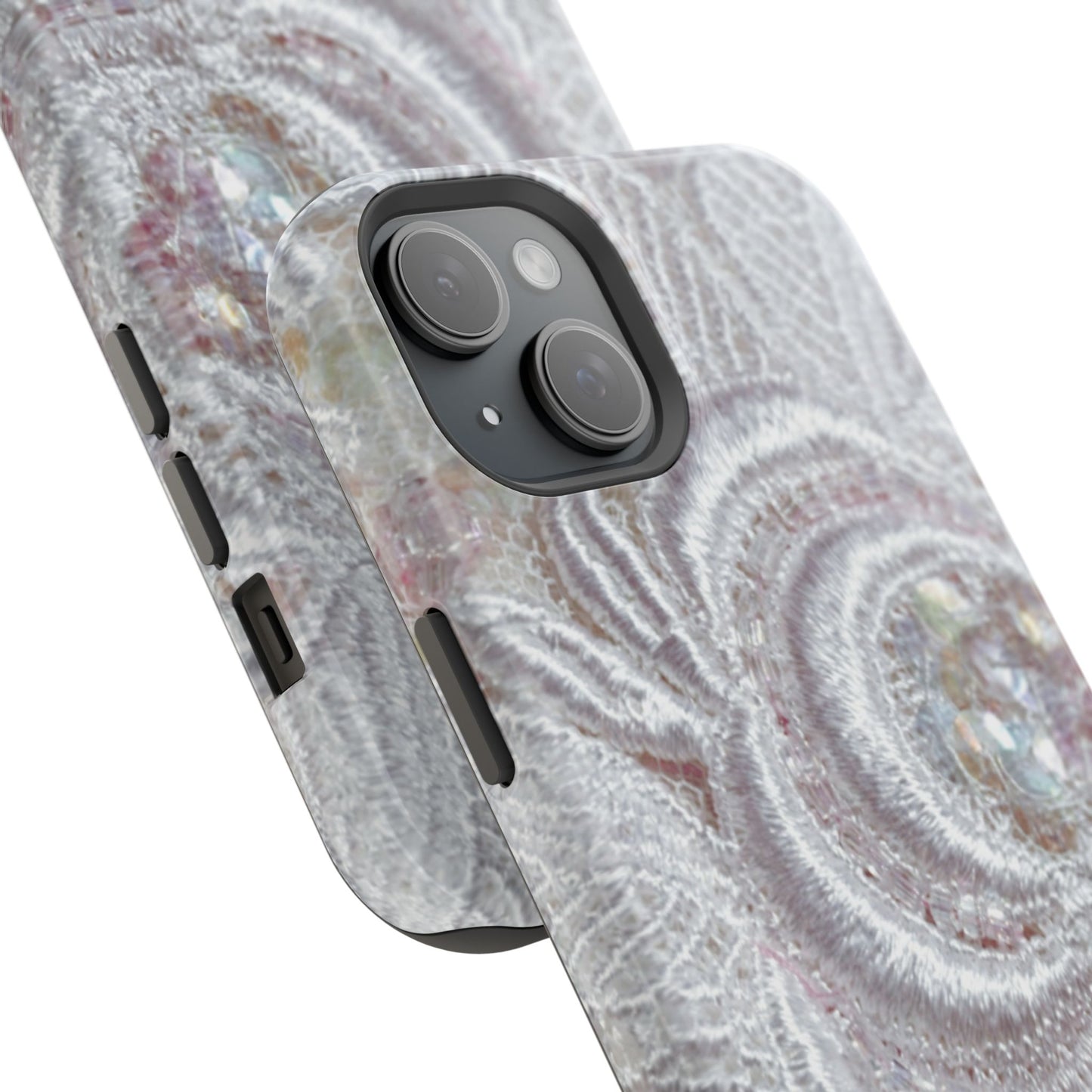 Impact-Resistant Phone Case – Lace Veil
