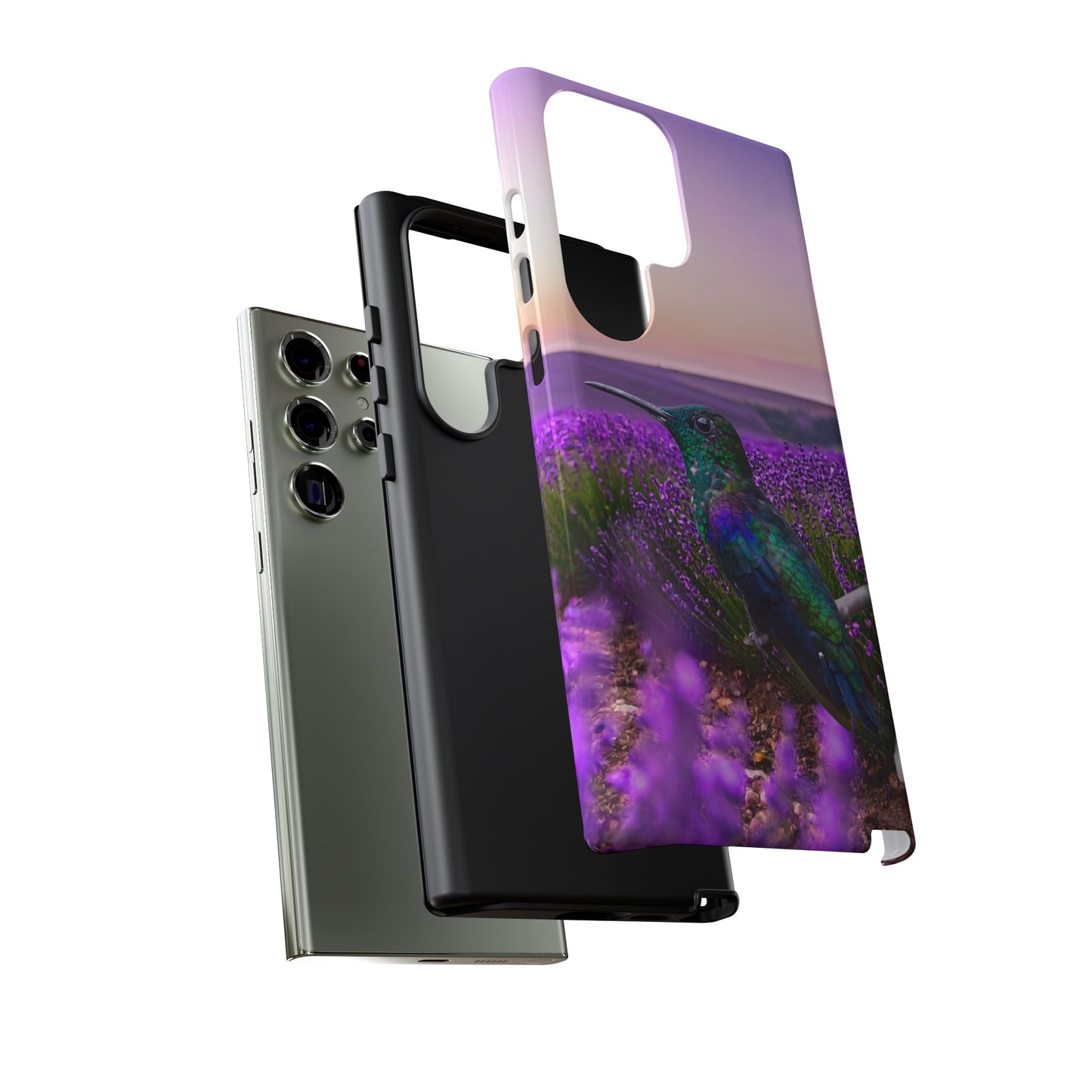 Protective Phone Case – Hummingbird Reverie