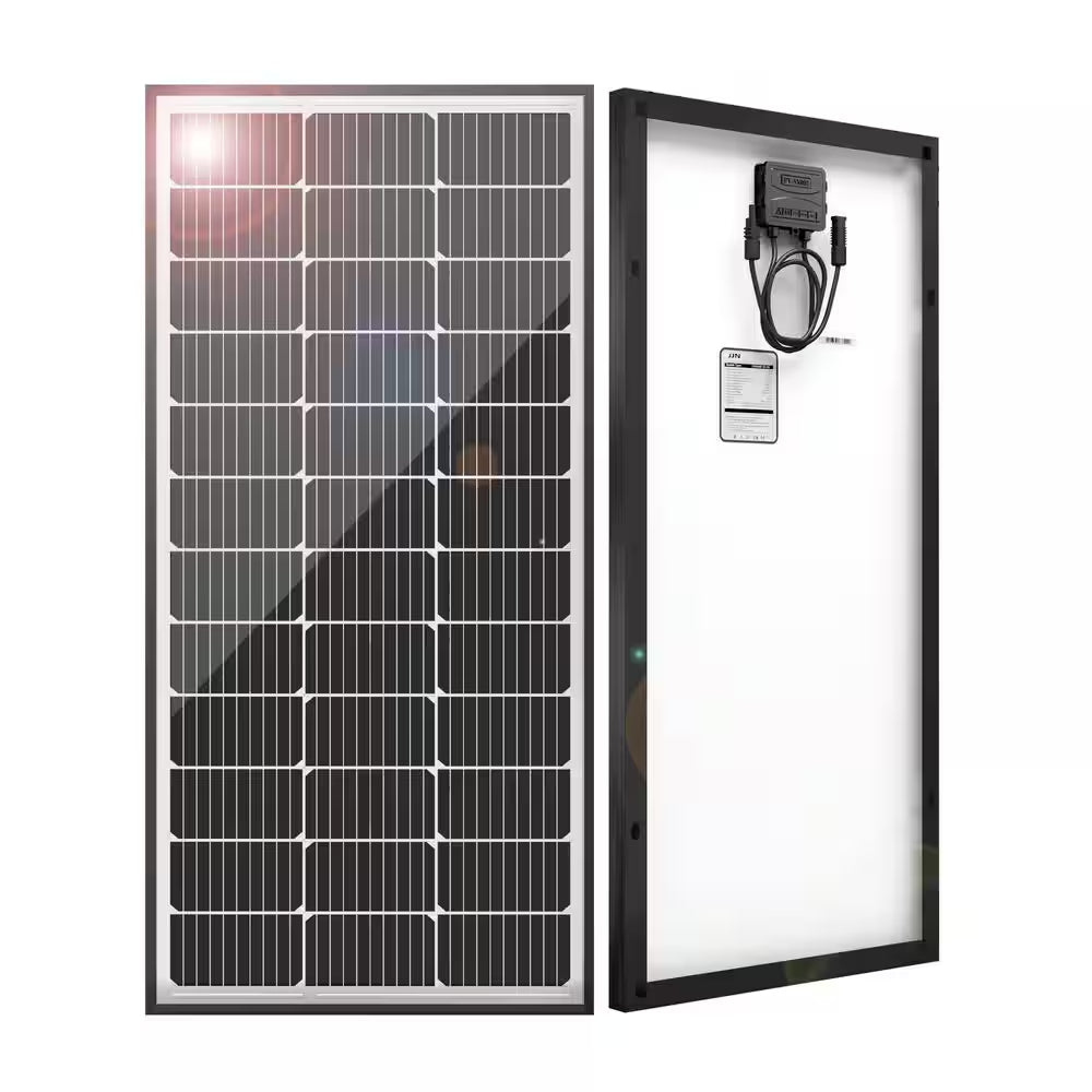 100 Watt Monocrystalline Solar Panel with Half-Cut Cell Technology for Off-Grid Systems