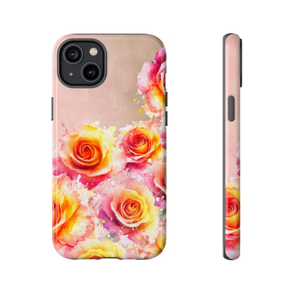 Protective Phone Case – Sunset Roses
