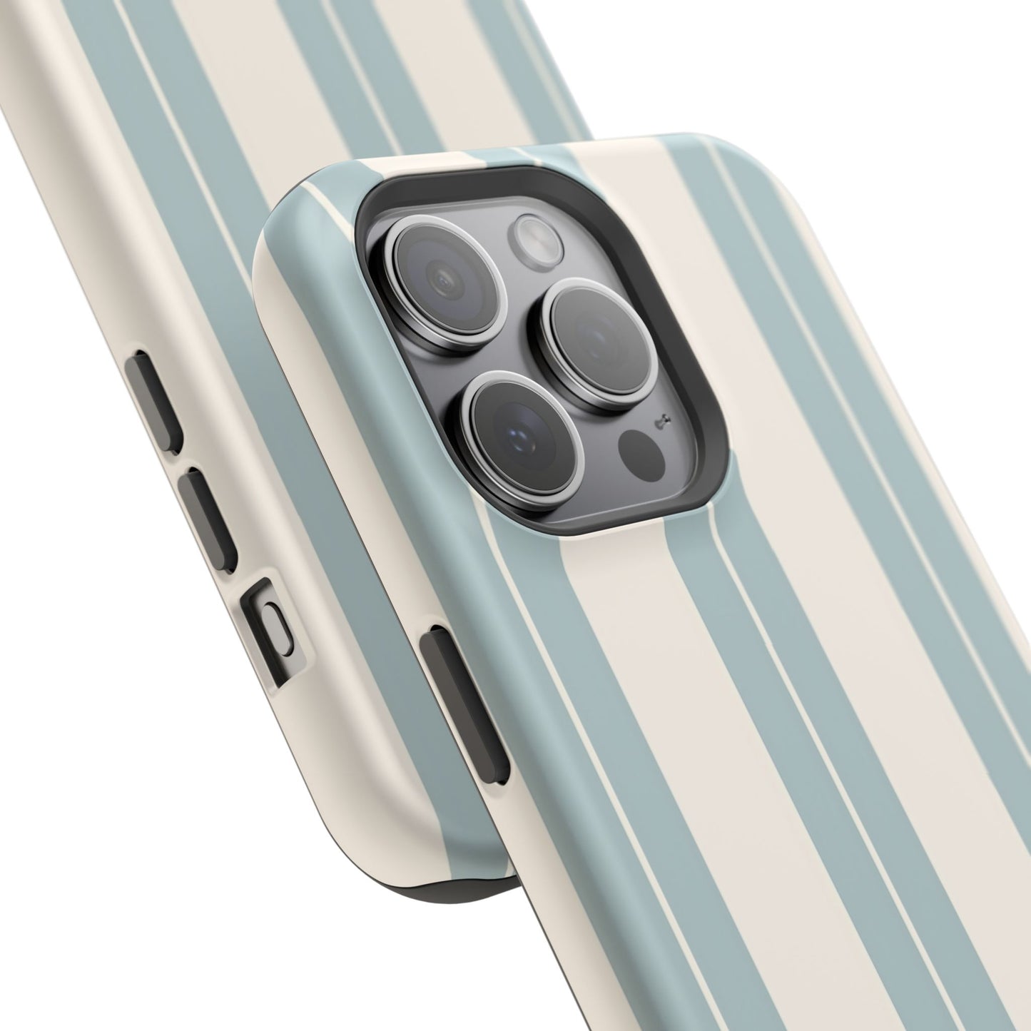 Wireless-Charging Compatible Case – Coastal Stripe