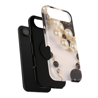Impact-Resistant Phone Case – Noir Pearl