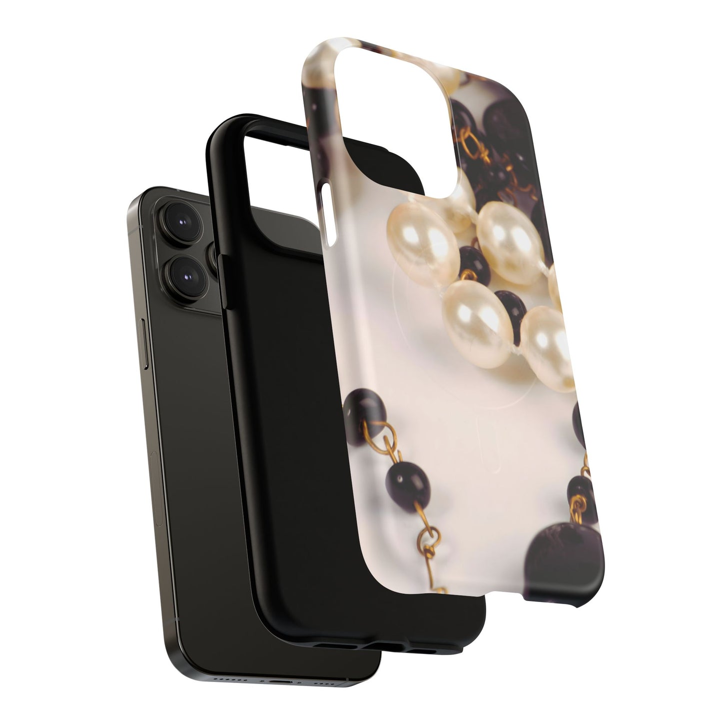 Protective Magnetic Phone Case – Noir Pearl