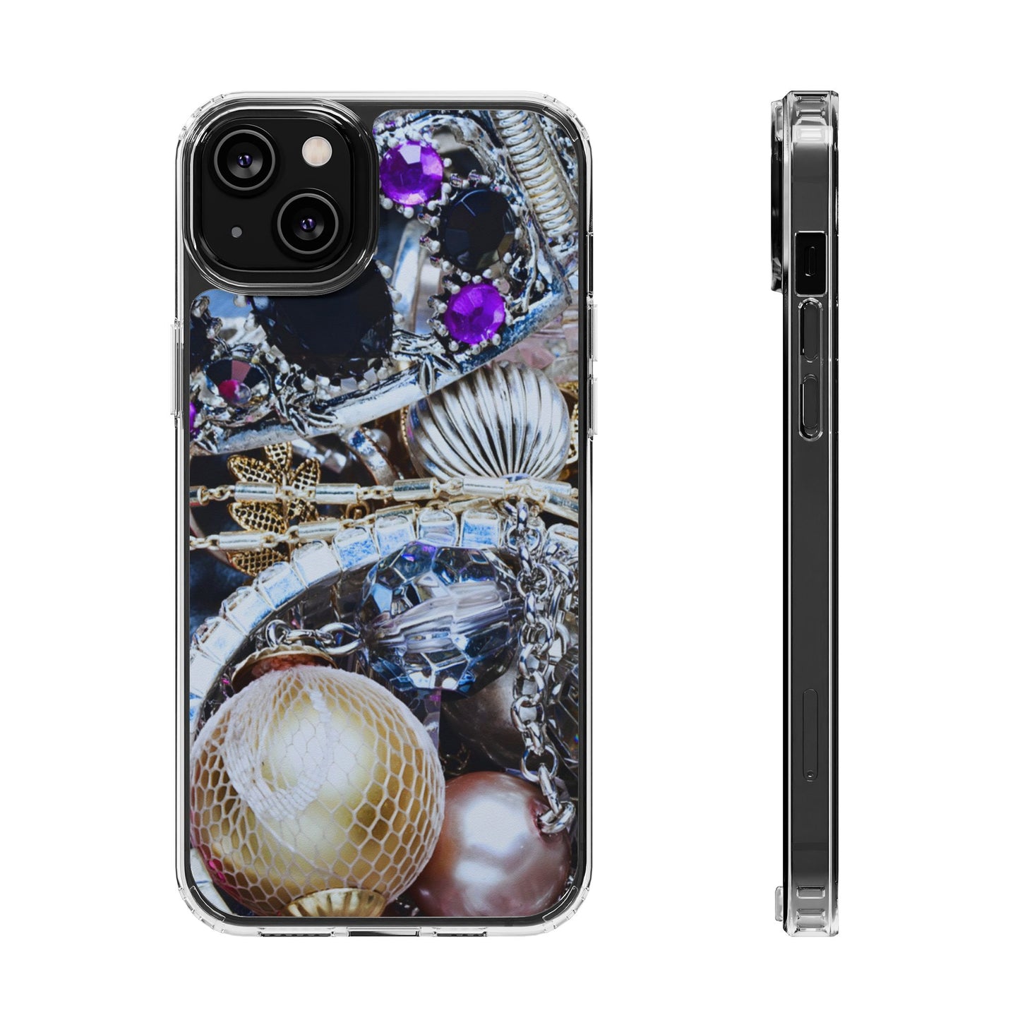Clear Phone Case – Chrome Jewel