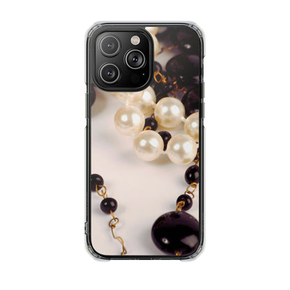 Clear Magnetic Phone Case – Noir Pearl