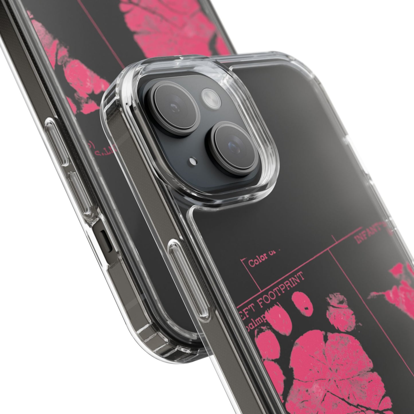 Clear Phone Case – Mom’s Little Pink Footprints