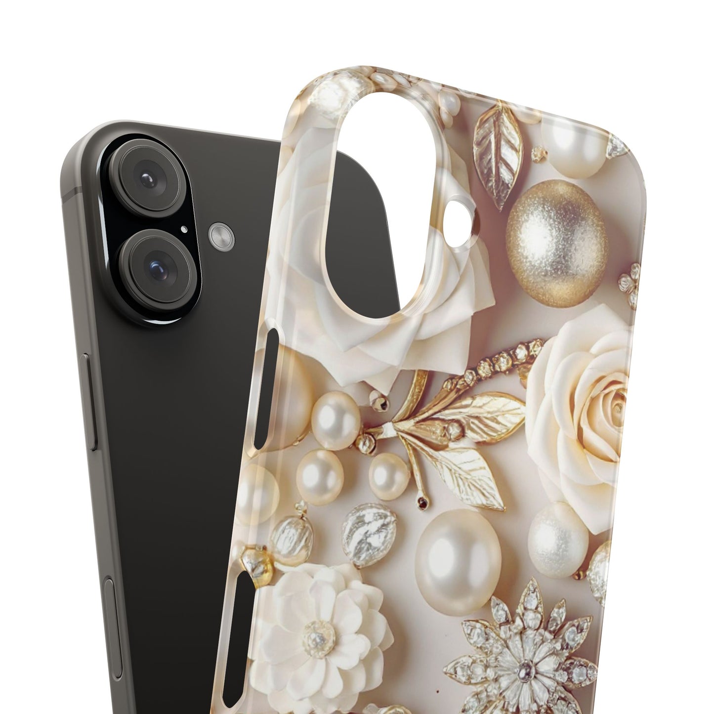 Slim Phone Case – Ivory Opulence