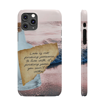 Slim Phone Case – Written in the Tide