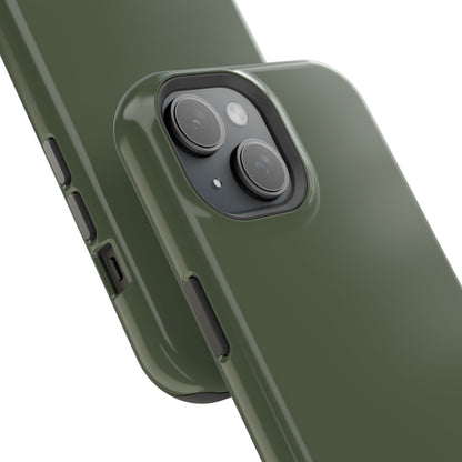 Wireless-Charging Compatible Case – Cabin Green – Compatible with iPhone 13–17 & Samsung Galaxy S25–S26 Series