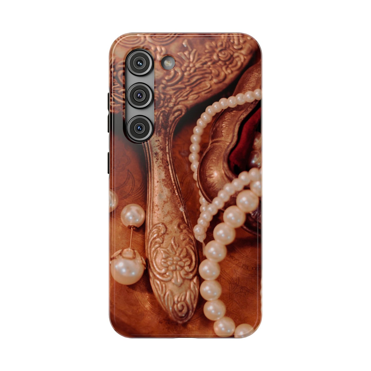 Impact-Resistant Phone Case – Bronze Vanity