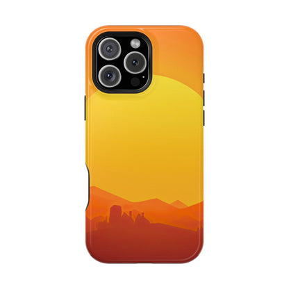 Wireless-Charging Compatible Case – Desert Sunrise