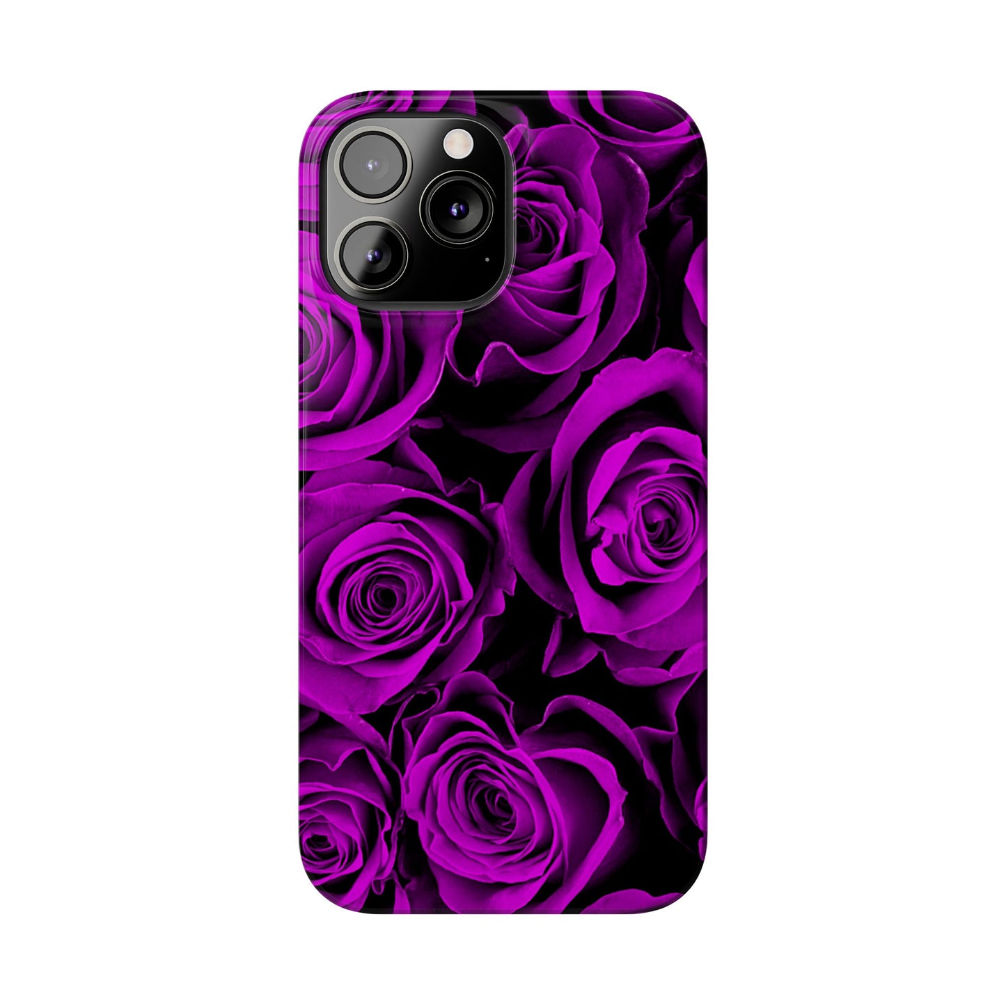 Slim Phone Case – Amethyst Roses