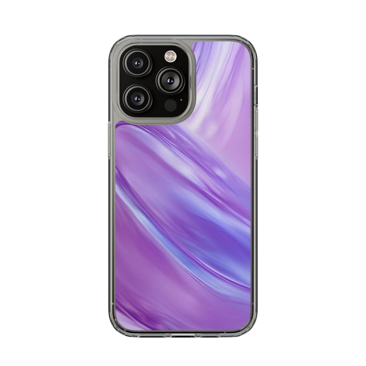 Clear Phone Case – Lavender Wave