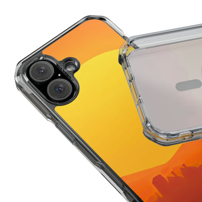 Clear Magnetic Phone Case — Desert Sunrise