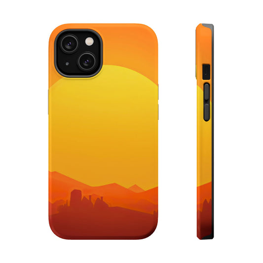 Wireless-Charging Compatible Case – Desert Sunrise