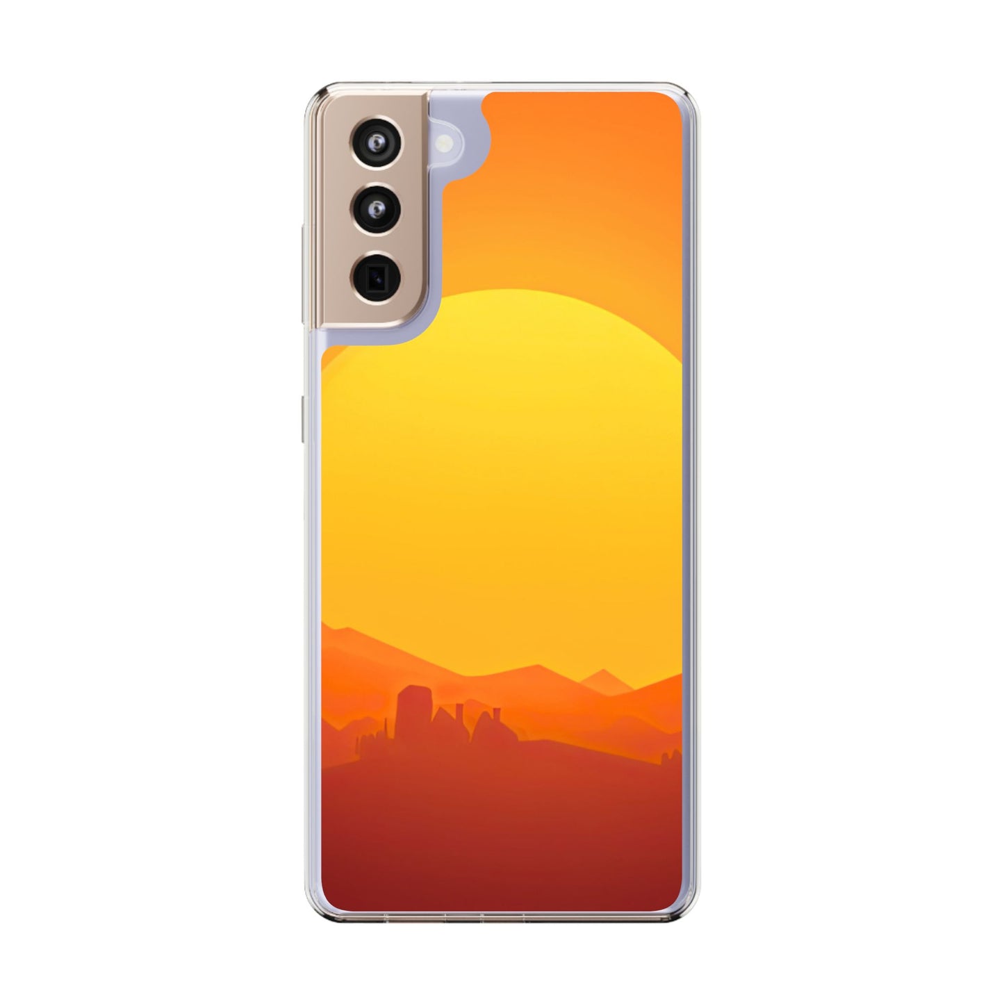 Clear Phone Case – Desert Sunrise