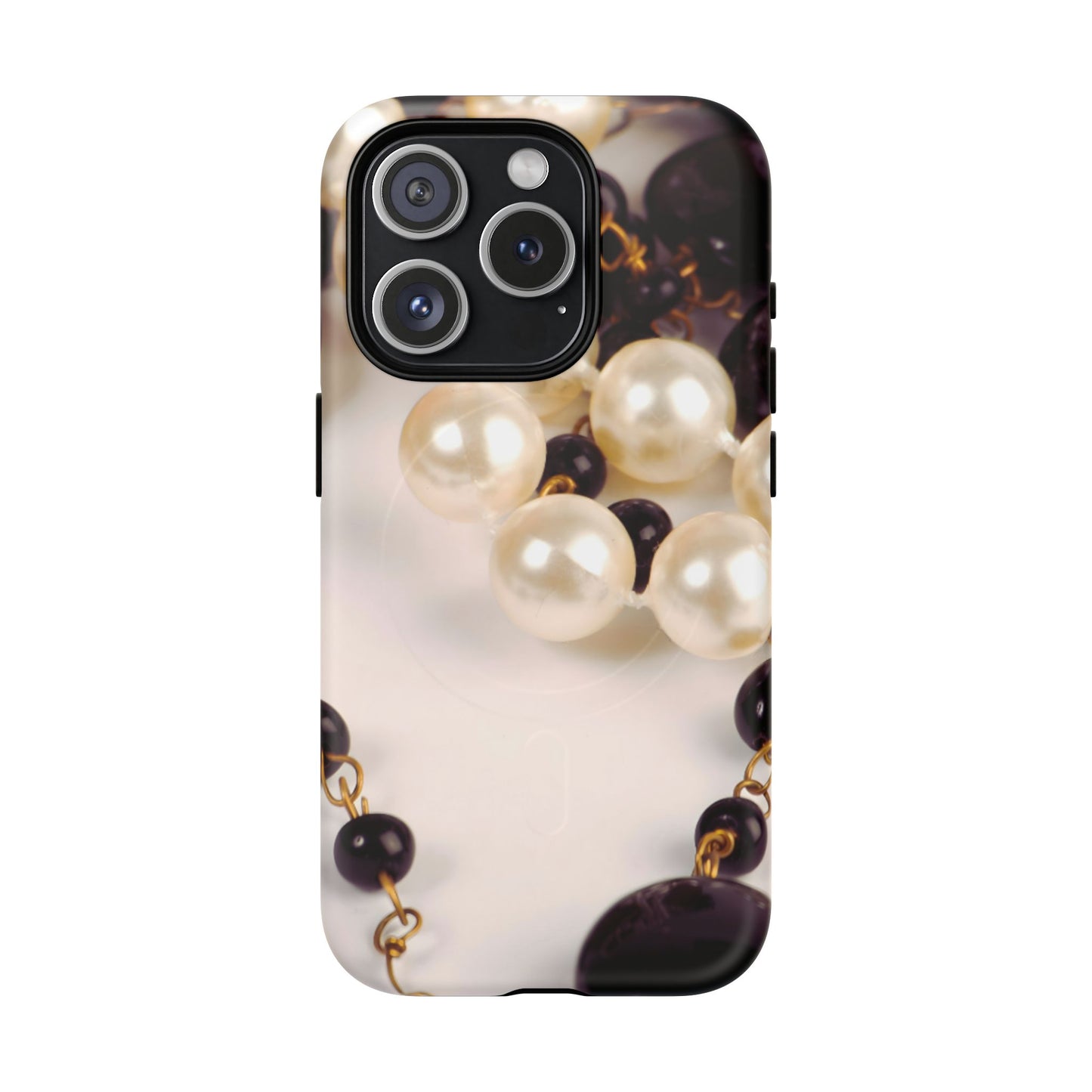 Protective Magnetic Phone Case – Noir Pearl