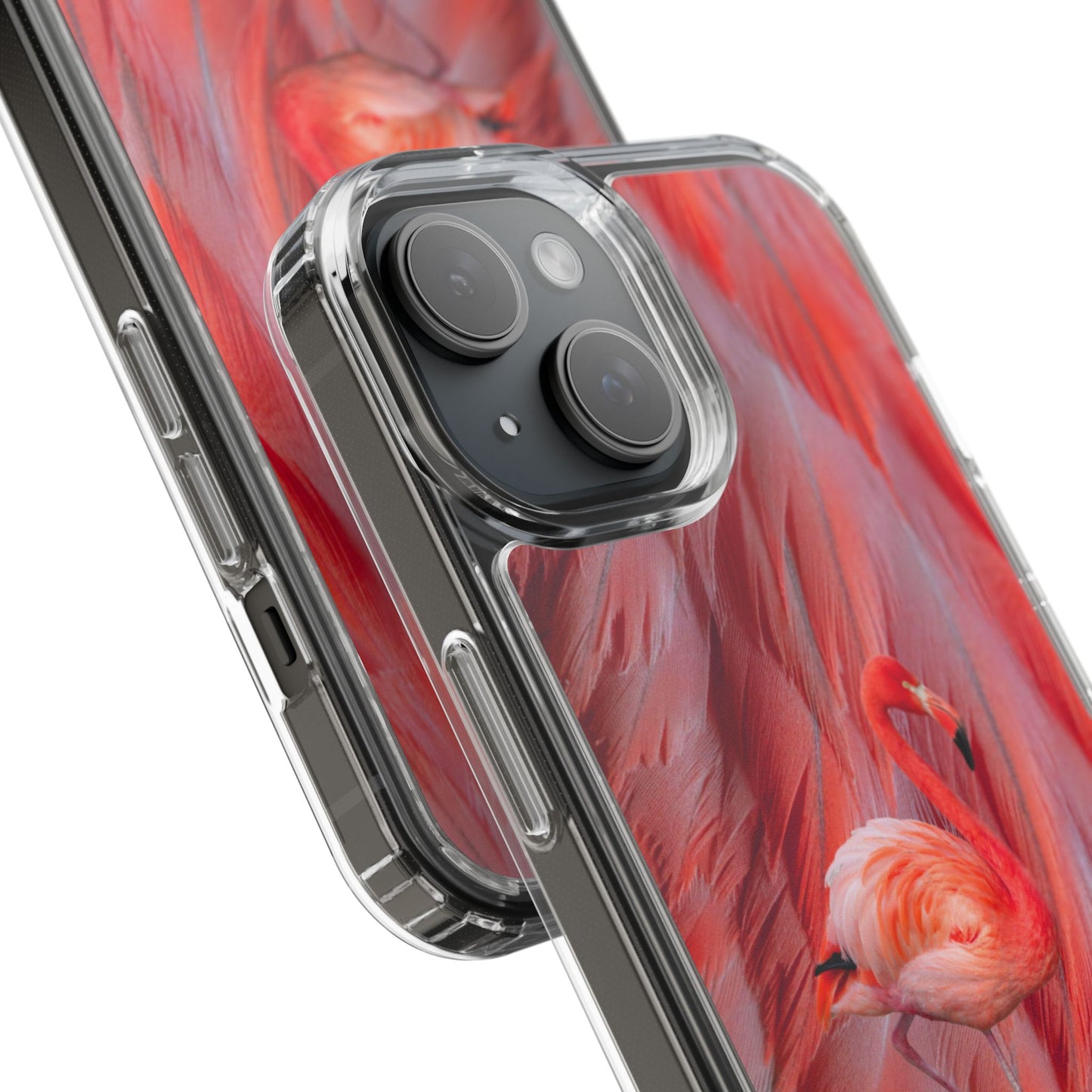 Clear Phone Case – Scarlet Plume