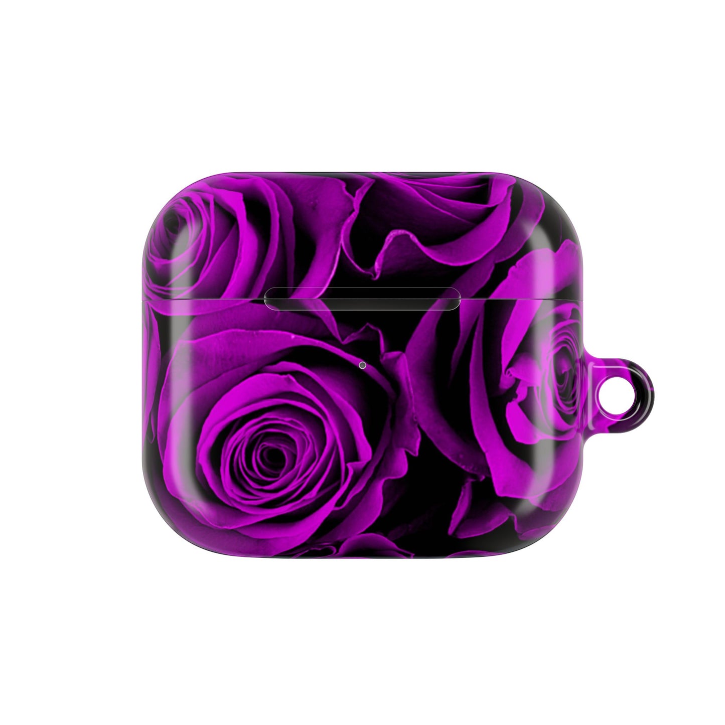 Earbud Case Cover – Amethyst Roses