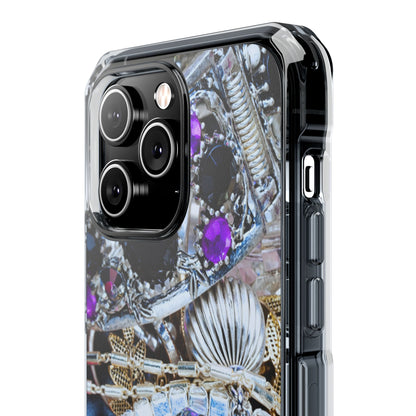 Clear Magnetic Phone Case – Chrome Jewel