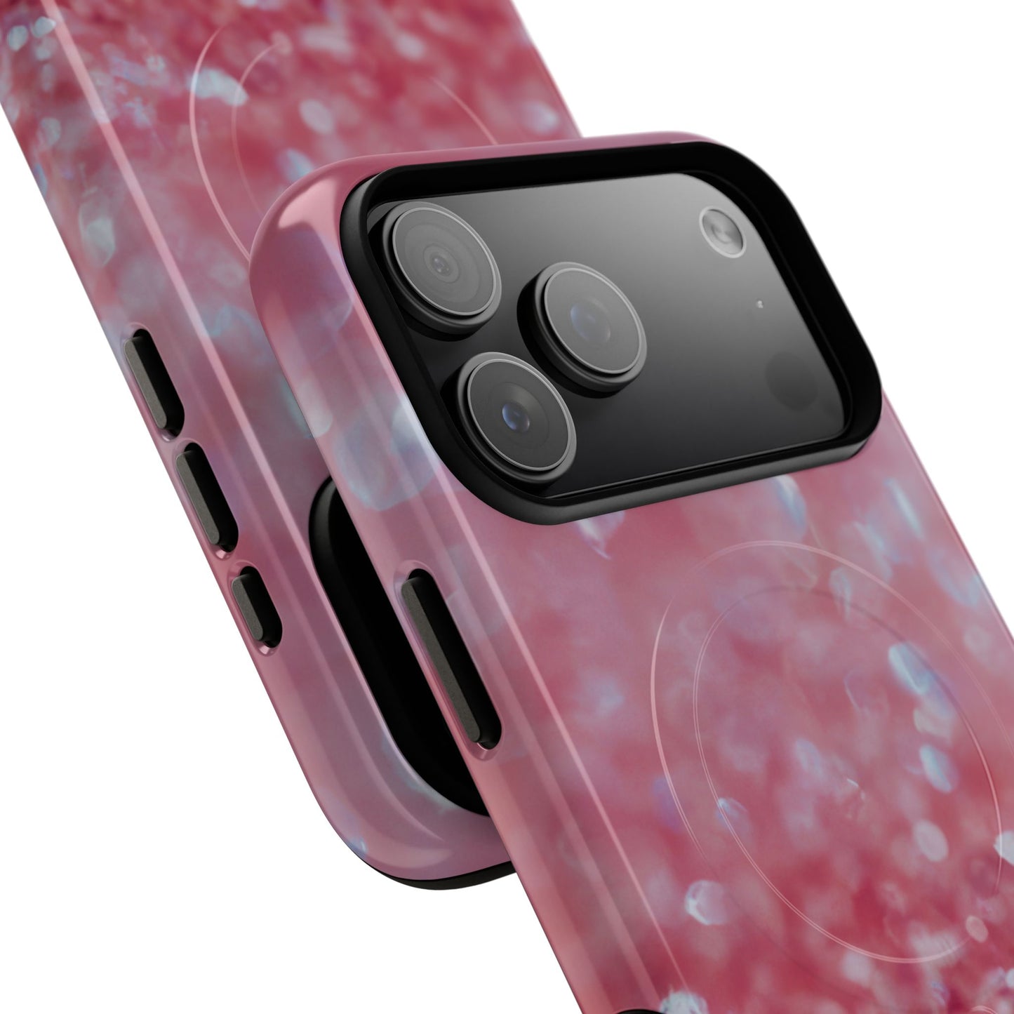 Protective Magnetic Phone Case – Rosé Sparkle