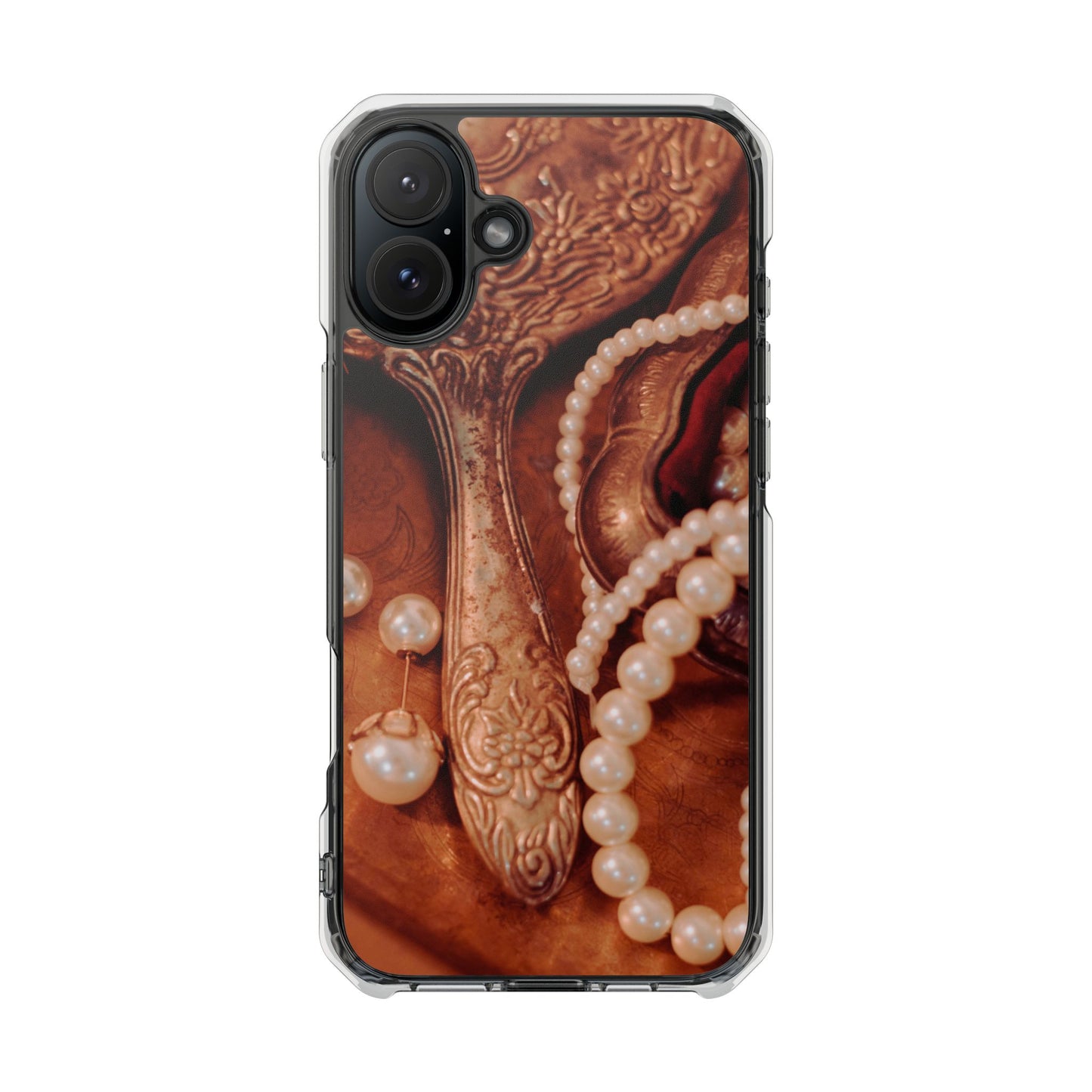 Clear Magnetic Phone Case – Bronze Vanity