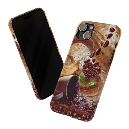 Slim Phone Case – Love at First Sip – Compatible with iPhone 11–17 Series