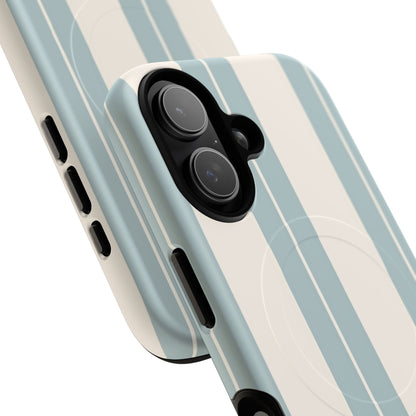 Protective Magnetic Phone Case - Coastal Stripe