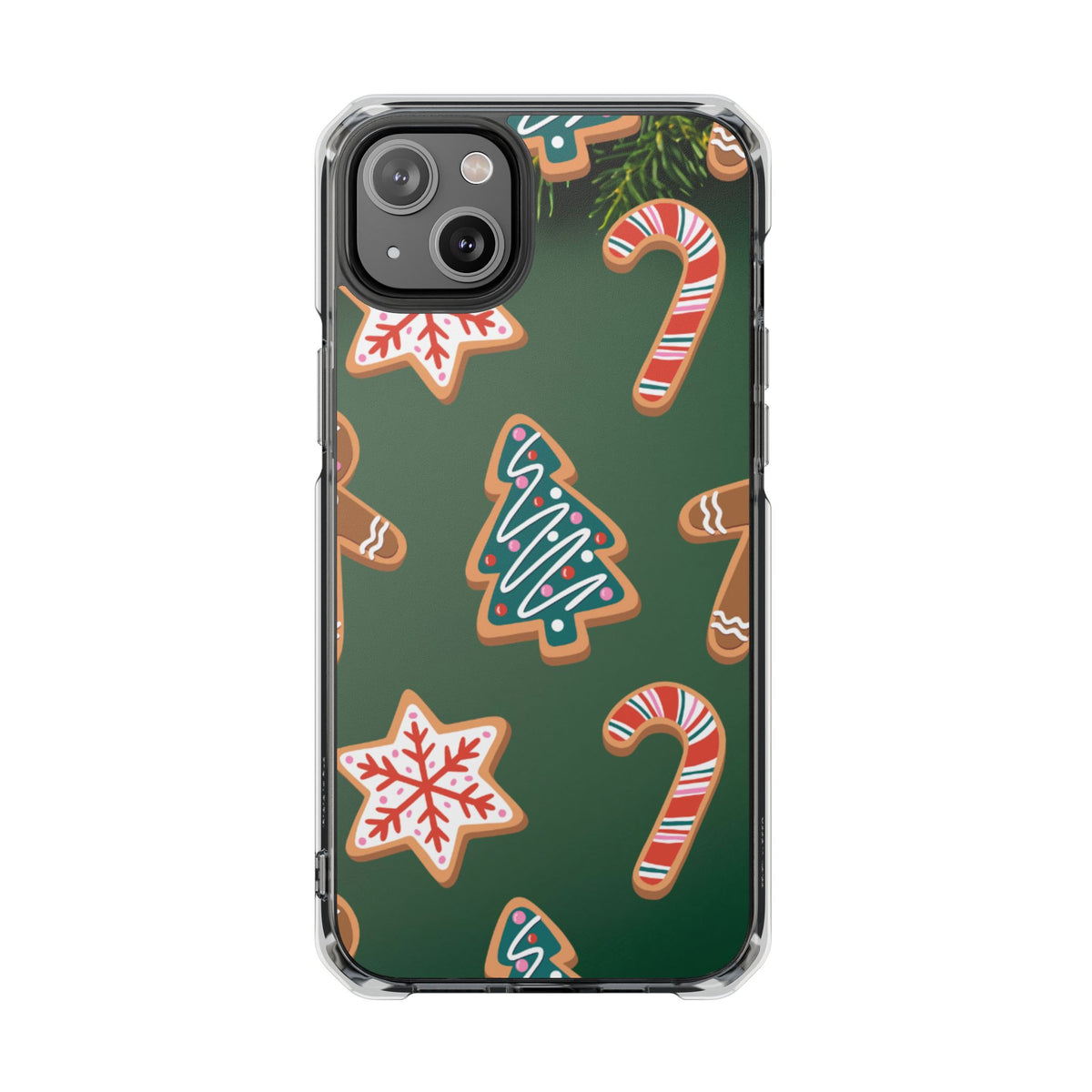 Clear Magnetic Phone Case – Cookie Season – Compatible with iPhone 14–17 Series