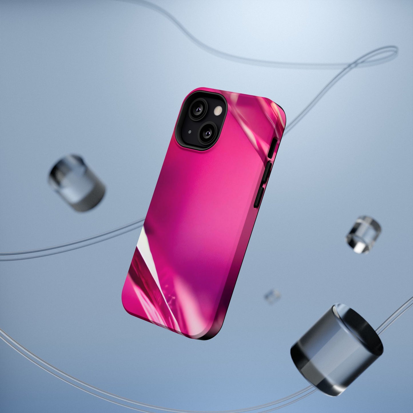 Impact-Resistant Phone Case – Magenta Motion