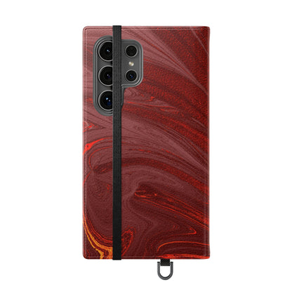 Flip Case – Crimson Current