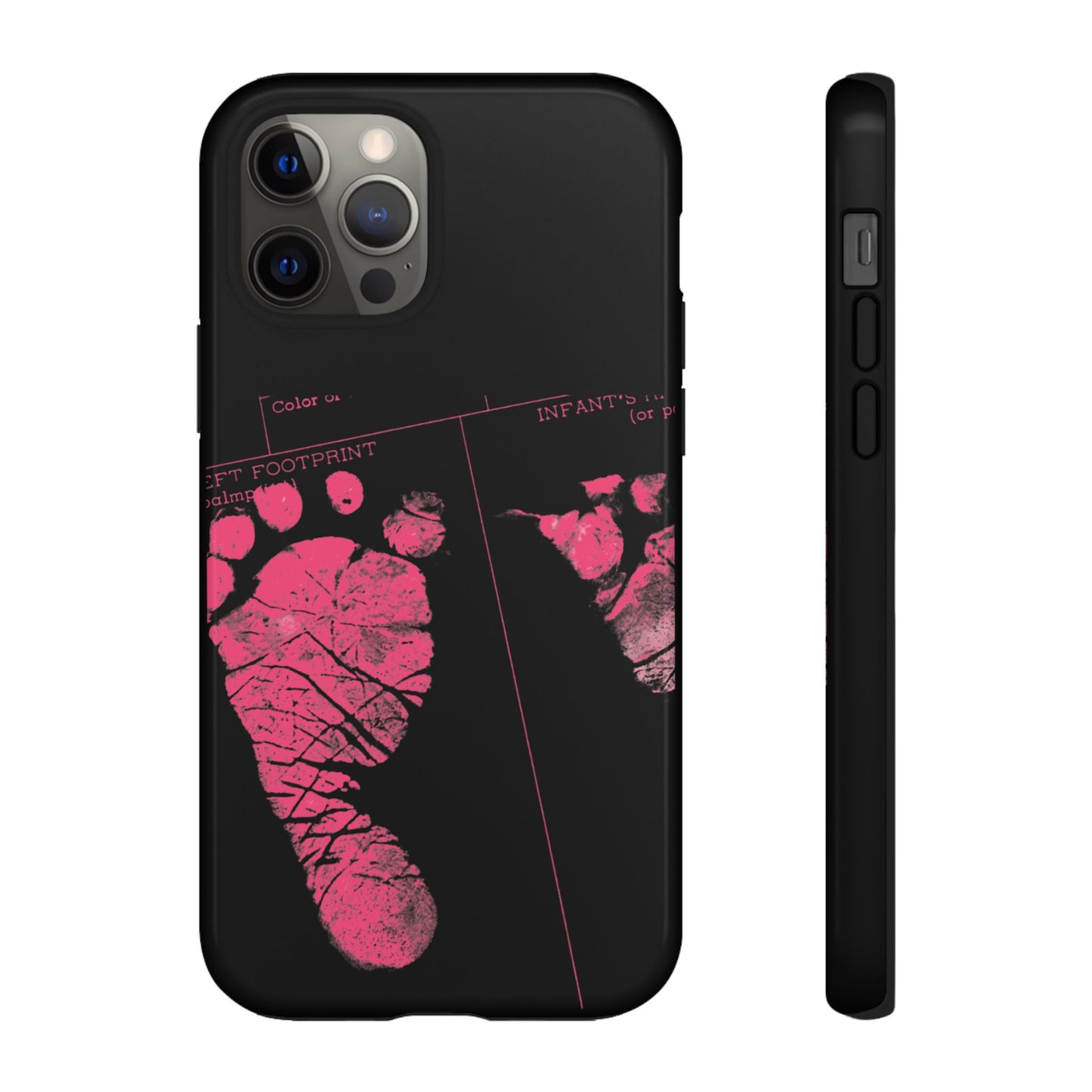 Protective Phone Case – Mom’s Little Pink Footprints