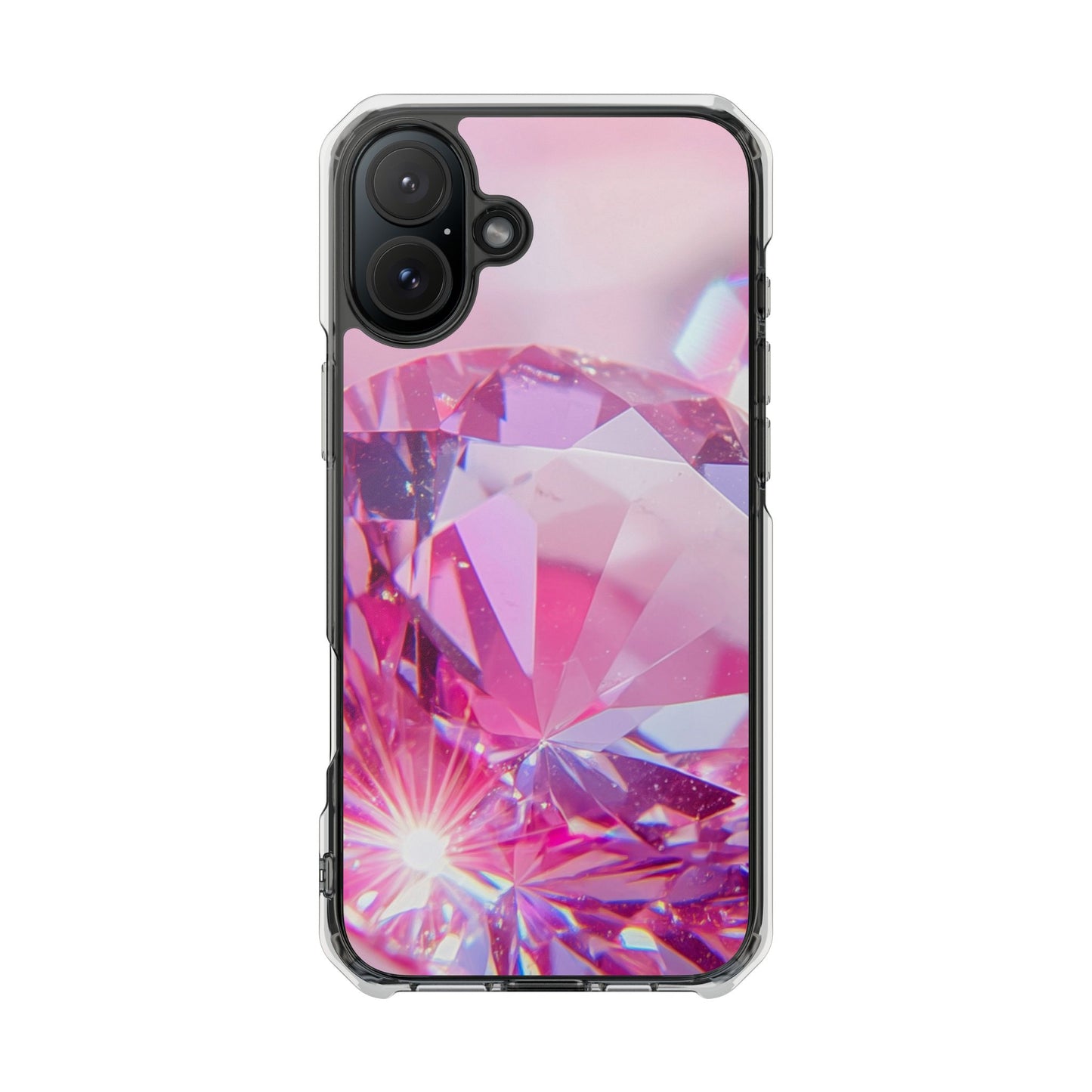 Clear Magnetic Phone Case – Pink Ice