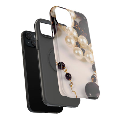 Impact-Resistant Phone Case – Noir Pearl