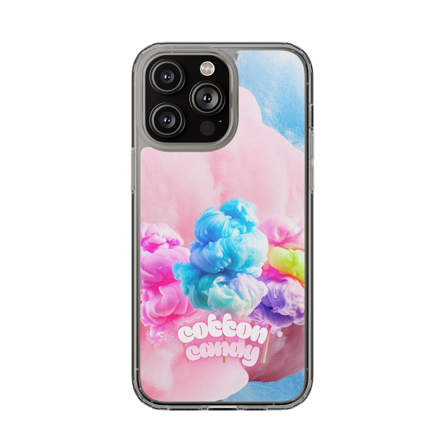 Clear Phone Case – Cotton Candy Dream