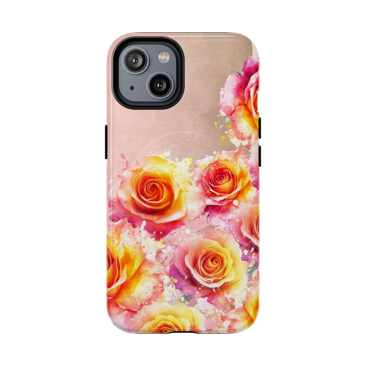 Protective Magnetic Phone Case – Sunset Roses