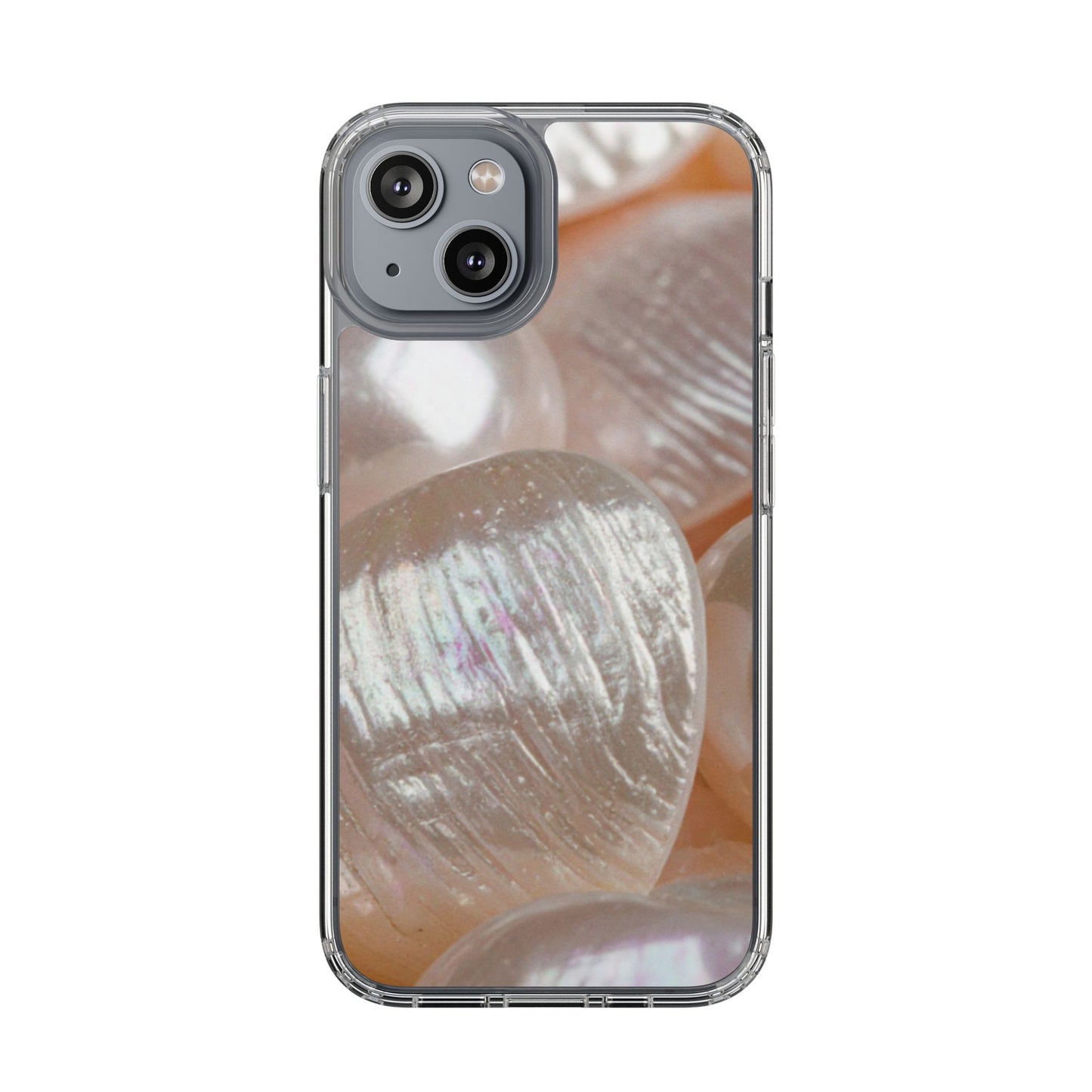 Clear Phone Case – Blush Pearl