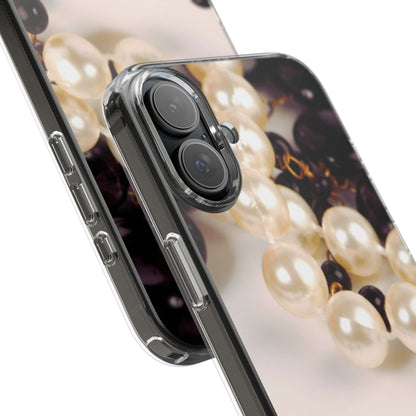 Clear Phone Case – Noir Pearl