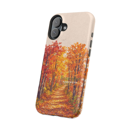 Wireless-Charging Compatible Case – Autumn Remembered – Compatible with iPhone 13–17 & Samsung Galaxy S25–S26 Series
