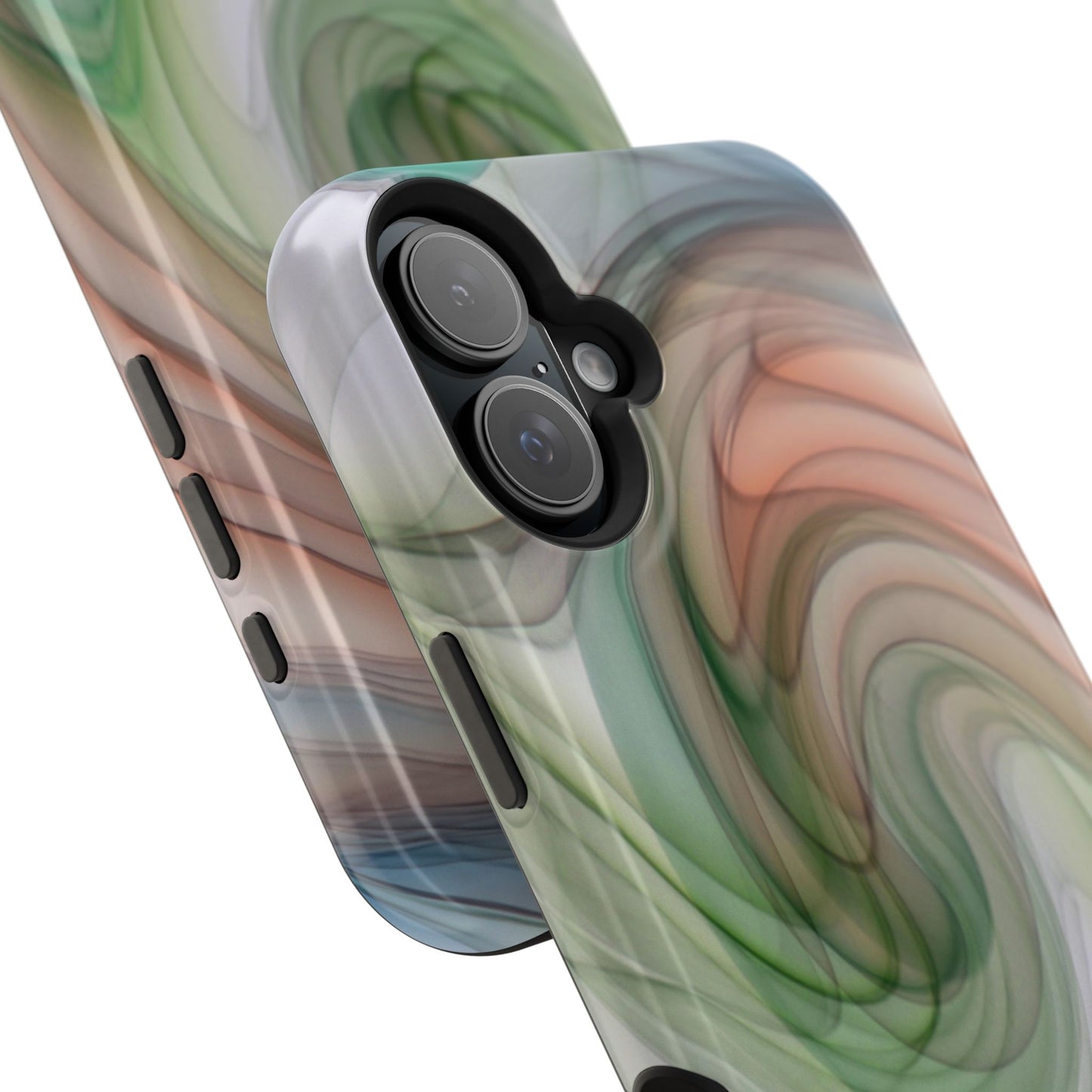 Impact-Resistant Phone Case – Marble Flow