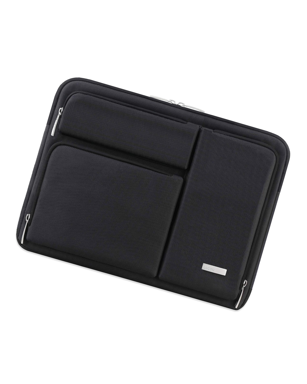 14" Laptop Sleeve – Water-Repellent, Shockproof Plush Lining, Extra Storage Pockets, Slim & Portable Case (Fits Chromebook/Notebook/Ultrabook)