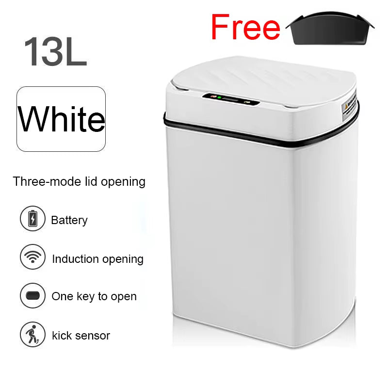 Smart Trash Can for Kitchen House Smart Home Dustbin Wastebasket Bathroom Automatic Sensor Trash Can Garbage Bin Cleaning Tools