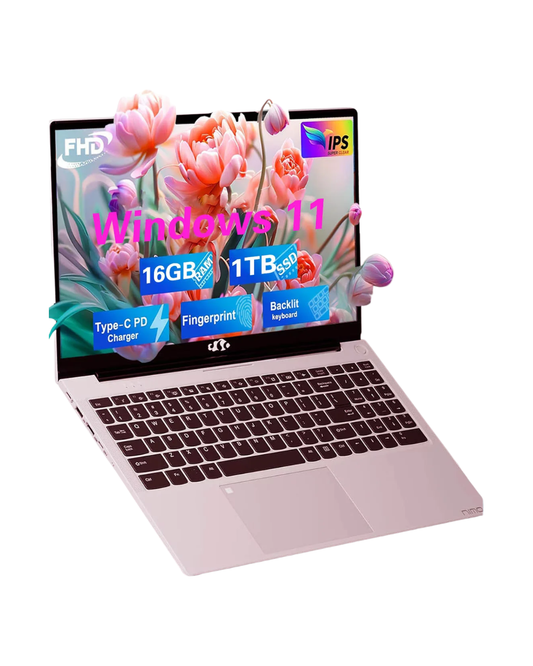 15.6" Laptop - Intel N100, 16GB RAM, 1TB SSD, Windows 11, Conference Camera
