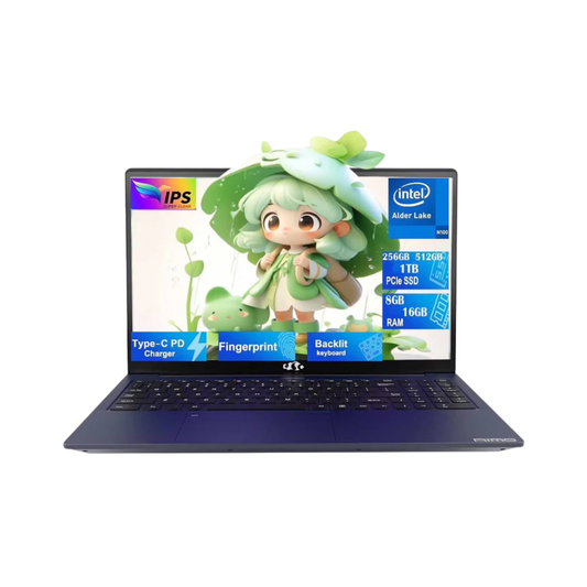 15.6" Student Laptop - Intel Pentium N100, 16GB RAM, 1TB SSD