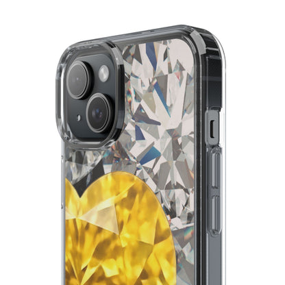 Clear Phone Case – Heart of Gold