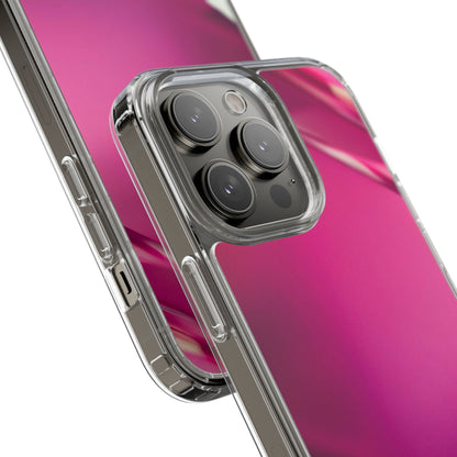 Clear Phone Case – Magenta Motion