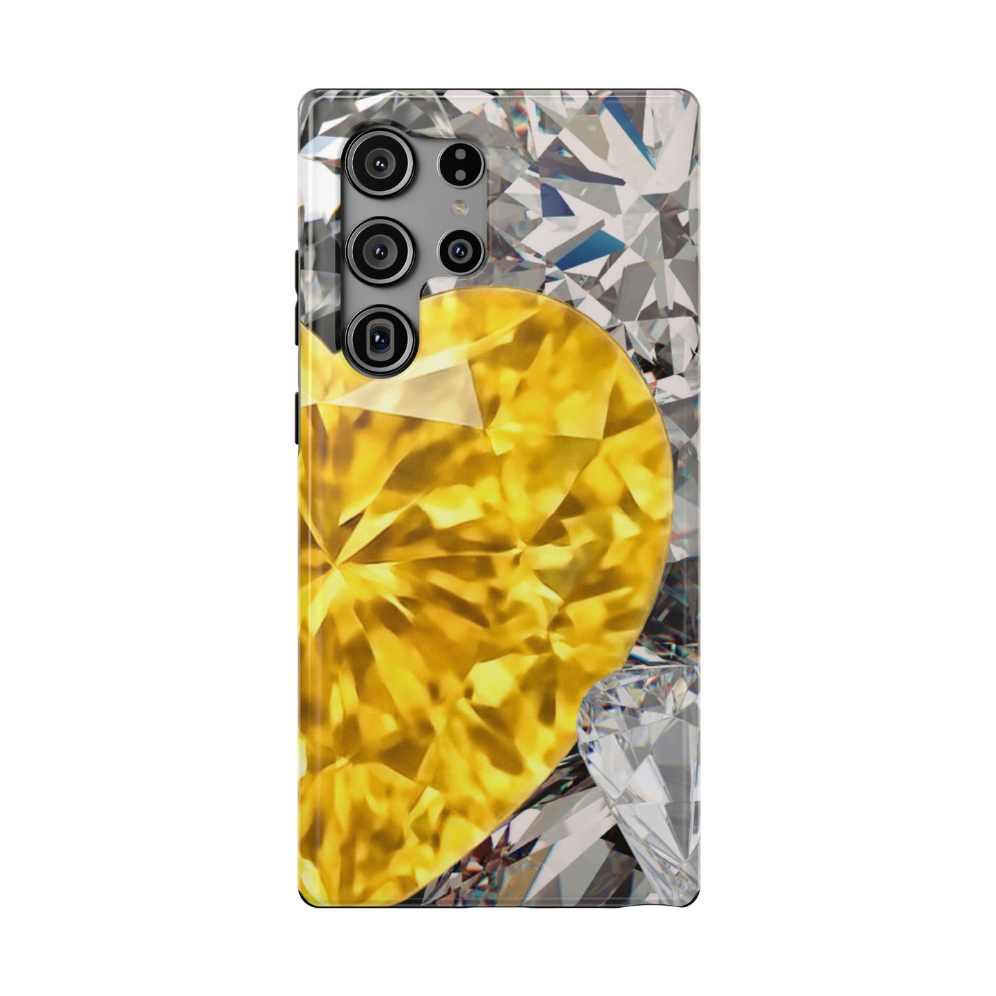 Impact-Resistant Phone Case – Heart of Gold