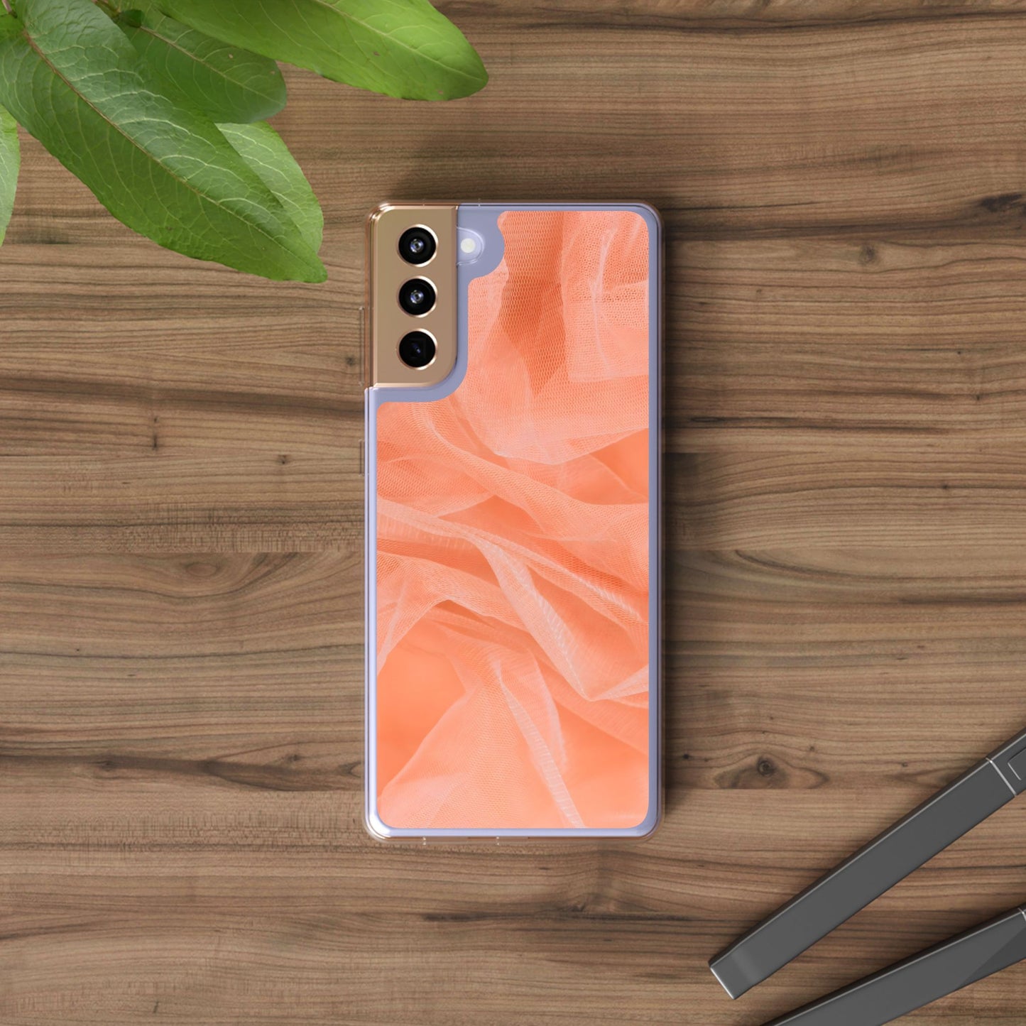 Clear Phone Case – Coral Veil